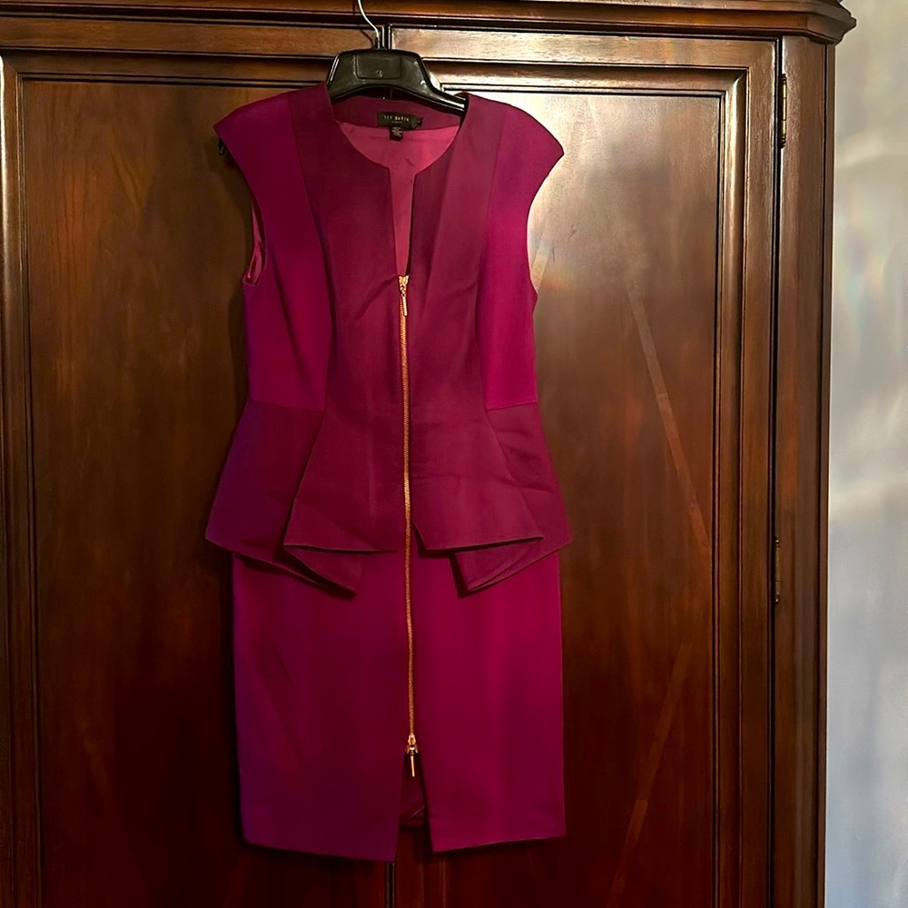 Ted Baker Dress with peplum style.
